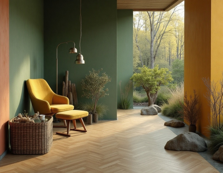 Вариант покрытия в жилом помещении